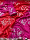 Jk 373 Chinon Silk Embroidery Work Saree